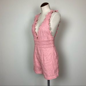 Forever 21 Eyelet Shorts Romper